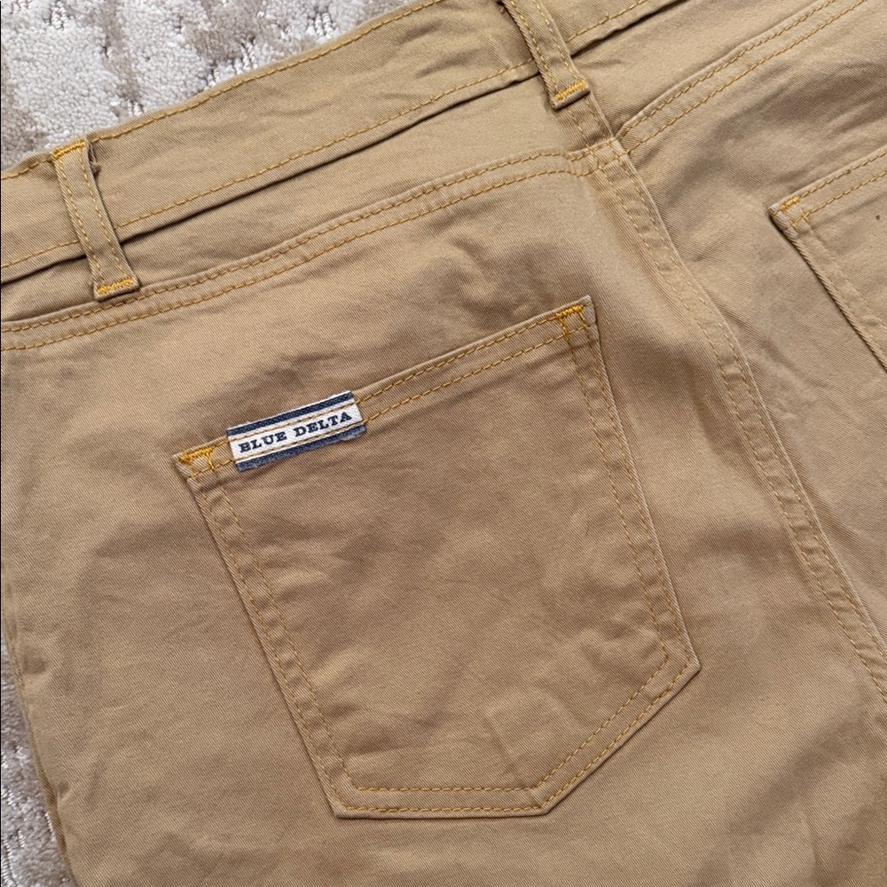Blue Delta stretch 5 pocket chino -Made in MS. 34/32